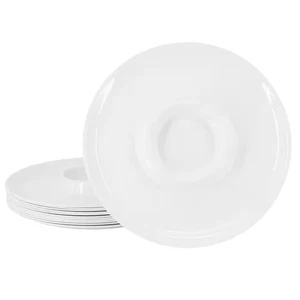 Grayson 12 Stück 12 Zoll Runde Melamin Chip und Dip Platte Set in Weiß - Bild 1 von 12