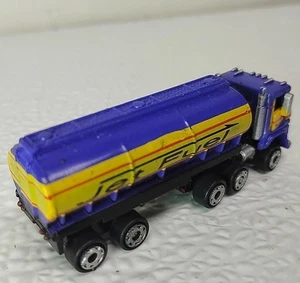 Micro Machines Purple JET FUEL Gasoline Tanker Semi Truck NICE But Missing Door - Picture 1 of 13