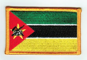 Aufnäher Aufnäher PATCH MOSAMBIK Flagge 7x4,5cm gestickte Fahne Thermoaufkleber - Bild 1 von 1
