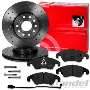 brembo SPORT BREMSSCHEIBEN 320mm + BELÄGE VORNE für AUDI A4 8K B8 + A5 8T 8F - Afbeelding 1 van 6