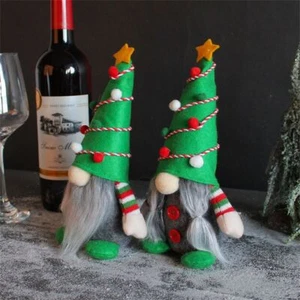 Christmas Tabletop Decoration Christmas Gnomes Figurines Christmas Tree Toys - Picture 1 of 12