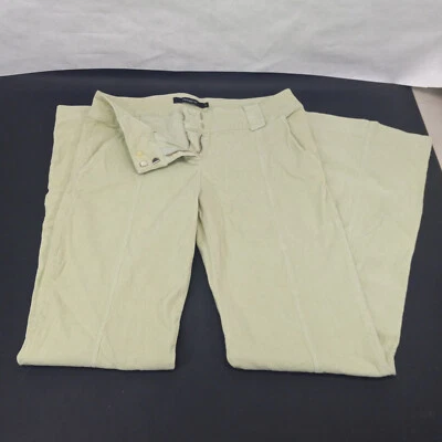 Arden B Pants Women's 6 Light Green Micro Corduroy Bell Bottoms 30" Waist - Image 1 of 4