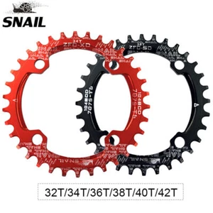 US MTB Bike Crankset BB 104bcd 32-42t Narrow Wide Single Chainring 170mm Crank - Picture 1 of 17