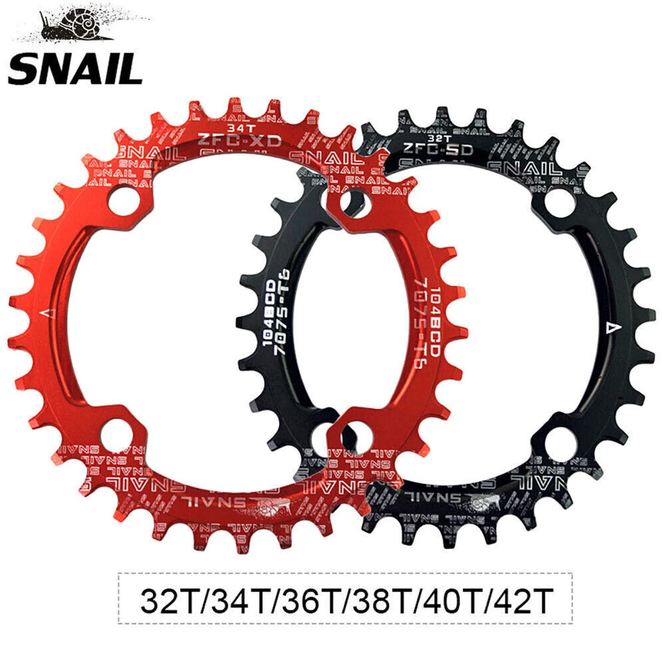 Juego de bielas de bicicleta MTB EE. UU. B 104bcd 32-42t plato estrecho ancho individual manivela de 170 mm Foto 1 de 4