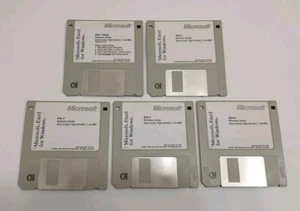 Microsoft Excel For Windows Version 4.0 1985-1992 Floppy Install - (5 Disks) - Picture 1 of 6