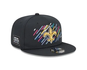 New Orleans Saints New Era Crucial Catch 9FIFTY Adjustable Hat - Gray - Picture 1 of 8