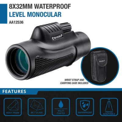 Barska 8x 32mm Level Waterproof Monocular Fogproof BK-7 Prism with Bag AA12536 - Image 1 of 4