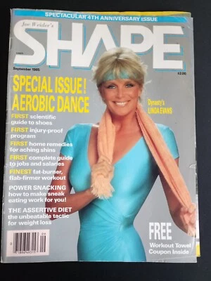 Joe Weider’s Shape Magazine–Dynasty's LINDA EVANS Cover-September 1985 - 170 pgs - Image 1 of 4