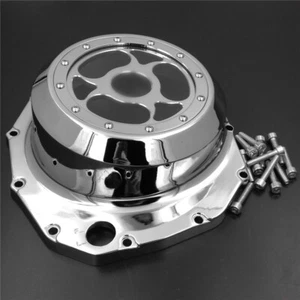 HongK 99-13 Suzuki Gsx1300R Hayabusa Chrome See Through Engine Clutch Cover - Bild 1 von 9