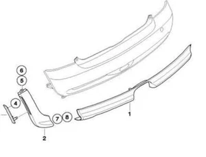 Genuine BMW MINI Cooper S R53 JCW GP Bumper Trim - WITH LIGHTS - R50 R52 R53 - Picture 1 of 1