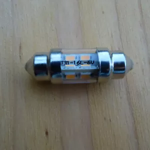 Bombilla LED 6V feeston 10 x 31 mm 3000K blanco calido EXTRA - Imagen 1 de 3