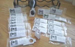 Wine Bottle Organisation, 1,000 Vin Tags PLAIN DESIGN 20 packs of 50 wine tags. - Picture 1 of 11
