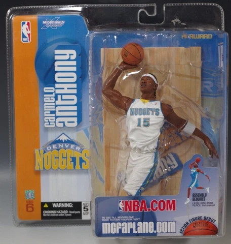 McFARLANE CARMELO ANTHONY denver nugget SERIES 6 NBA BASKETBALL MIB VARIANT Cover