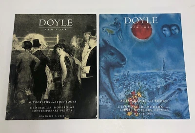 2 Doyle New York Auction Catalog Autographs & Books Old Master Modern Prints Art - Image 1 of 4