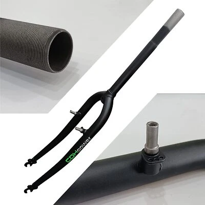 Threaded 700C Fork OD 1" 25.4mm, Fixed Bicycle MTB Cruiser Bike Fork, 29'' Fork - Image 1 of 4