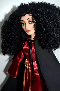 Seltene 1. Ausgabe Disney Store Mutter Gothel Rapunzel Bösewicht Puppe 12" lose Display - Bild 1 von 6