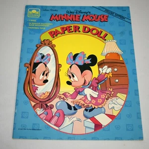 Minnie Mouse Paper Dolls Book Deluxe Ed. New Uncut Disney Golden Books 1994 0761 - Picture 1 of 4