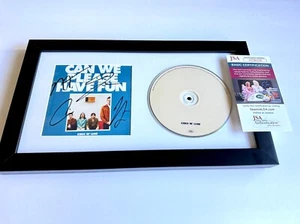 KINGS OF LEON SIGNED & FRAMED CAN WE PLEASE HAVE FUN CD AUTOGRAPH JSA COA A - Picture 1 of 3