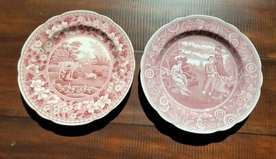 SPODE~Woodman & MilkMaid Dinner Plate~Archive Collection~Georgian Series~England - Image 1 of 4