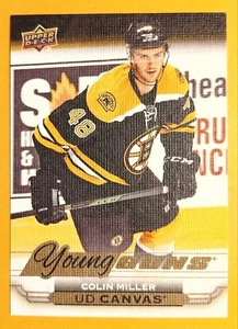 COLIN MILLER 2015-16 UPPER DECK UD CANVAS YOUNG GUNS #C103 BRUINS NM-MT A2 - Picture 1 of 2