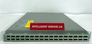 Conmutador de columna ACI Cisco Nexus N9K-C9332C con 32p 40/100G QSFP28, 2p 1/10G SFP - Imagen 1 de 2