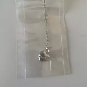 hot diamond heart necklace + earring set - Picture 1 of 5