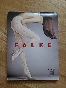 FALKE 41290 Supersize Net Fashion Tights In Pearl Size S  - Picture 1 of 8