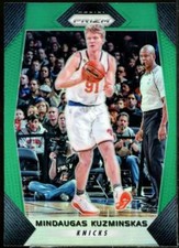 Mindaugas Kuzminskas Card 2017-18 Panini Prizm Prizms Green #277 