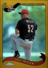 2002 Topps Chrome Gold Refractors Baseball Card Pick