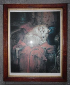 Dog Portrait A Well Earned Rest Philip Eustace Stretton Original Limited Edition - Picture 1 of 6