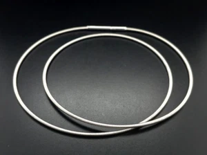 OMEGAREIF AUS  925/- SILBER RHODINIERT MIT STECKVERSCHLUSS SCHMUCKJAGD - Bild 1 von 4