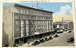 Temperance House Niagara Herbst Ny Farbe Lithographie Postkarte unverpostet 1920er - Bild 1 von 3