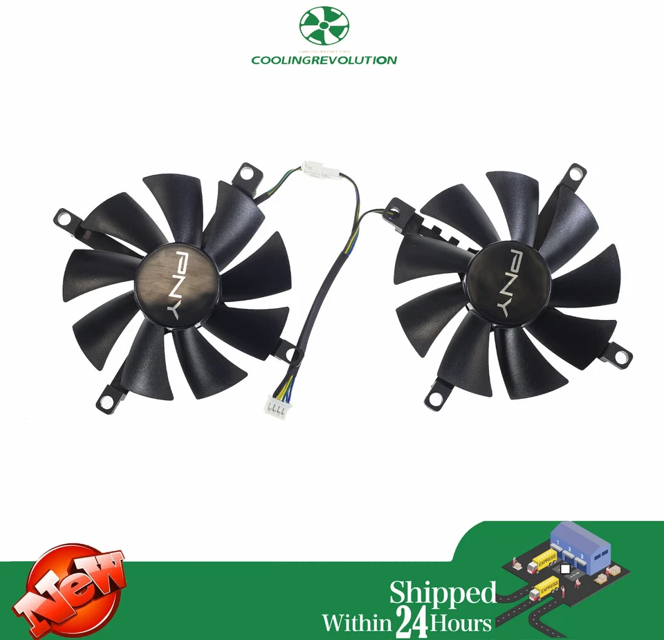 85MM YY9015L12S Graphics card fan For PNY RTX 3050 Verto Dual Fan Graphics Card - Image 1 of 2