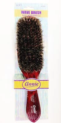 ANNIE CEPILLO SUAVE 100% ONDA DE JABALÍ #2080 9"x2,5" MANGO DE MADERA NATURAL PULIDA Foto 1 de 2