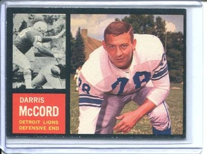 1962 Topps Football # 57 Darris McCord EX-MT Excellent to Mint - Picture 1 of 2