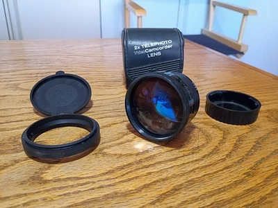 Tundra 2X Telephoto Conversion Lens For Camcorder with Case 46mm - Image 1 of 4