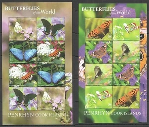 PENRHYN (COOK ISLANDS) - 2020 MNH "MARIPOSAS - Parte I y II" ¡Y juegos completos! - Imagen 1 de 2