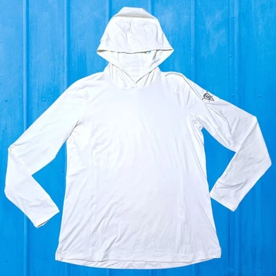 Butterfield C.C. nuevo con etiquetas Camisa de sol Peter Millar ligera con capucha para mujer blanca mediana Foto 1 de 4