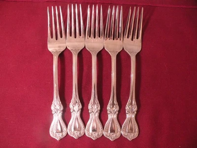 Set of 5 Towle OLD COLONIAL 18/10 Stainless Salad Forks 7 1/4" - Image 1 of 4