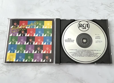Rick Springfield Greatest Hits CD ORIGINAL 1989 RCA 9817-2-R Jessie's Girl OOP! - Image 1 of 4