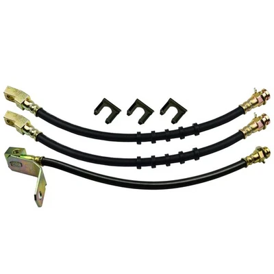 Ford Thunderbird 1965-1966 Disco Delantero Trasero Tambor Freno Goma Flex Manguera Línea Kit Foto 1 de 4