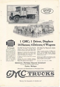 Zeitschriftenanzeige - 1919 - General Motors Trucks (GMC) - New Dells Lumber Co. - Bild 1 von 1