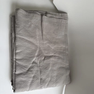 West Elm Signature TENCEL™ Linen Duvet Cover Warm Gray - Image 1 of 4