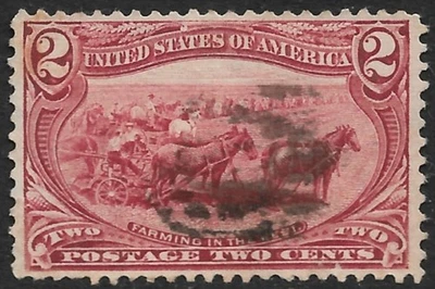 United States #286 2c. Farming in the West Issue Used Extra Fine - Image 1 of 2