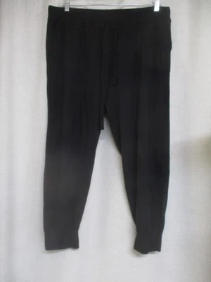 J. Pantalones de chándal CREW negros tejidos confort salón talla XL  Foto 1 de 4