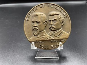 Schlacht von Manassas Jahrhundertmedaille, 1961, Bronze, 63 mm - Bild 1 von 2