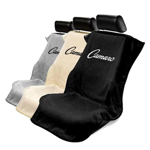 Toalla cubierta de asiento de tela Seat Armour apta para Chevy Camaro - logotipo Camaro - Imagen 1 de 6