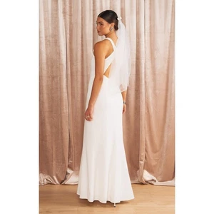 Show Me Your Mumu Rachel Braut Maxi Brautkleid in Weiß Stretch M - Bild 1 von 7