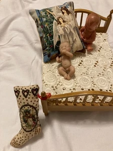 👼Weihnachtsdeko: Kissen & Nikolausstiefel, Puppenstube, Kaufmannsladen, Engel👼 - Bild 1 von 4
