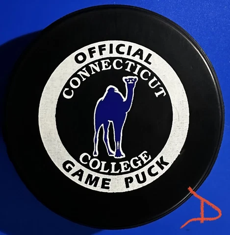 Vintage Connecticut College Camels Official Game Puck Cover